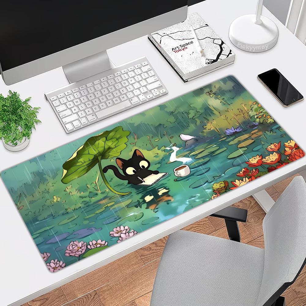 Pc Gaming Umbrella - Kawaii Cat with Leaf Umbrella Office