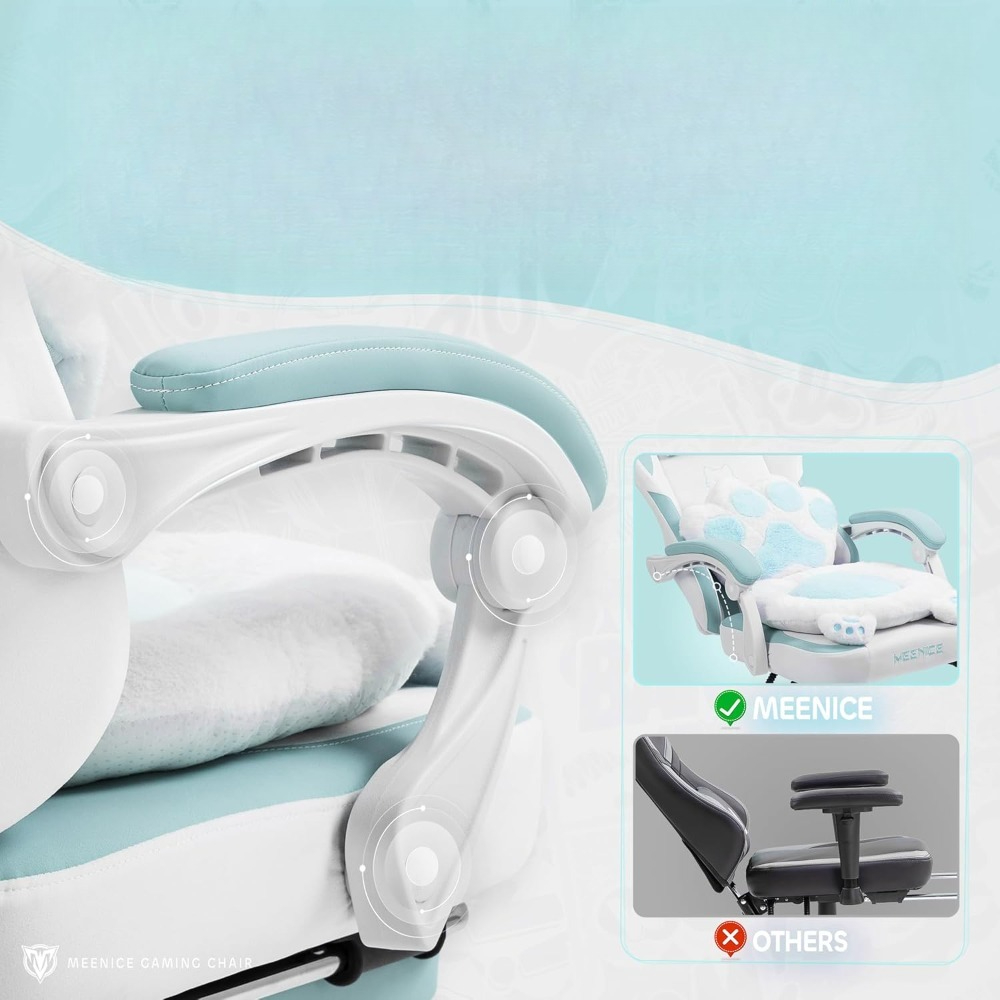 Pc Gaming Umbrella - Cute Cat Ear Gaming Chair with