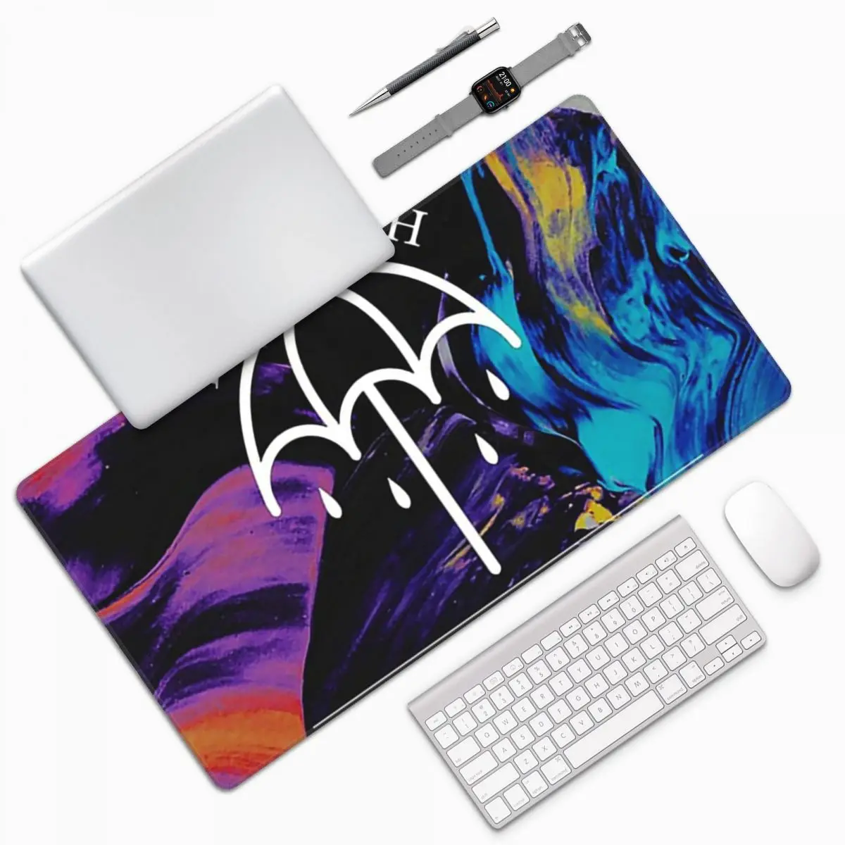 Pc Gaming Umbrella - Splash Bmth Umbrella Large Mouse Pad
