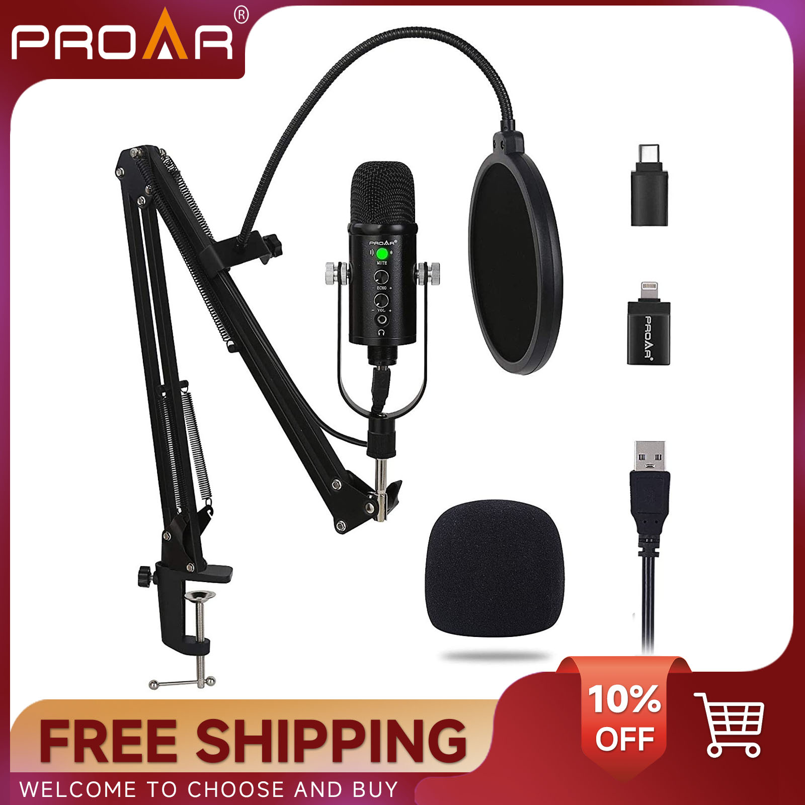 BM86 USB Condenser Microphone  - огляд і ціна Pc Gaming Youtubers