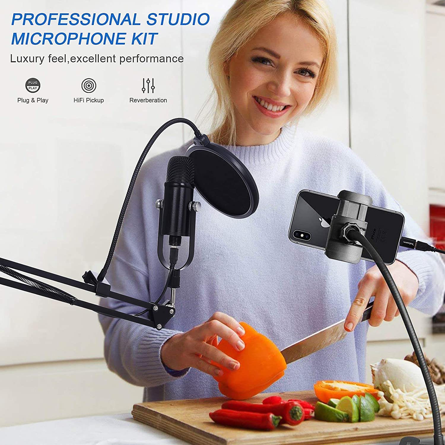 BM86 USB Condenser Microphone  - огляд і ціна Pc Gaming Youtubers