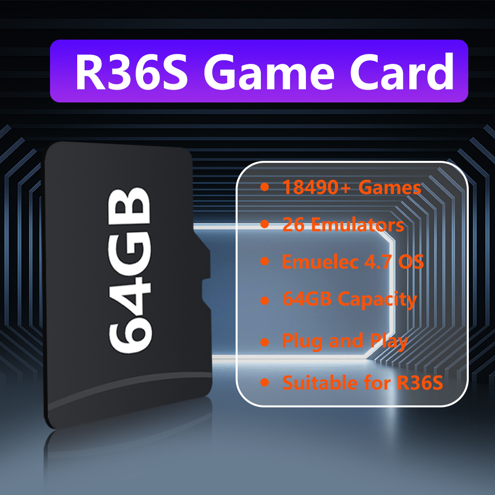 64GB Game Card for R36S Game C - огляд і ціна Pc Gaming Emulator