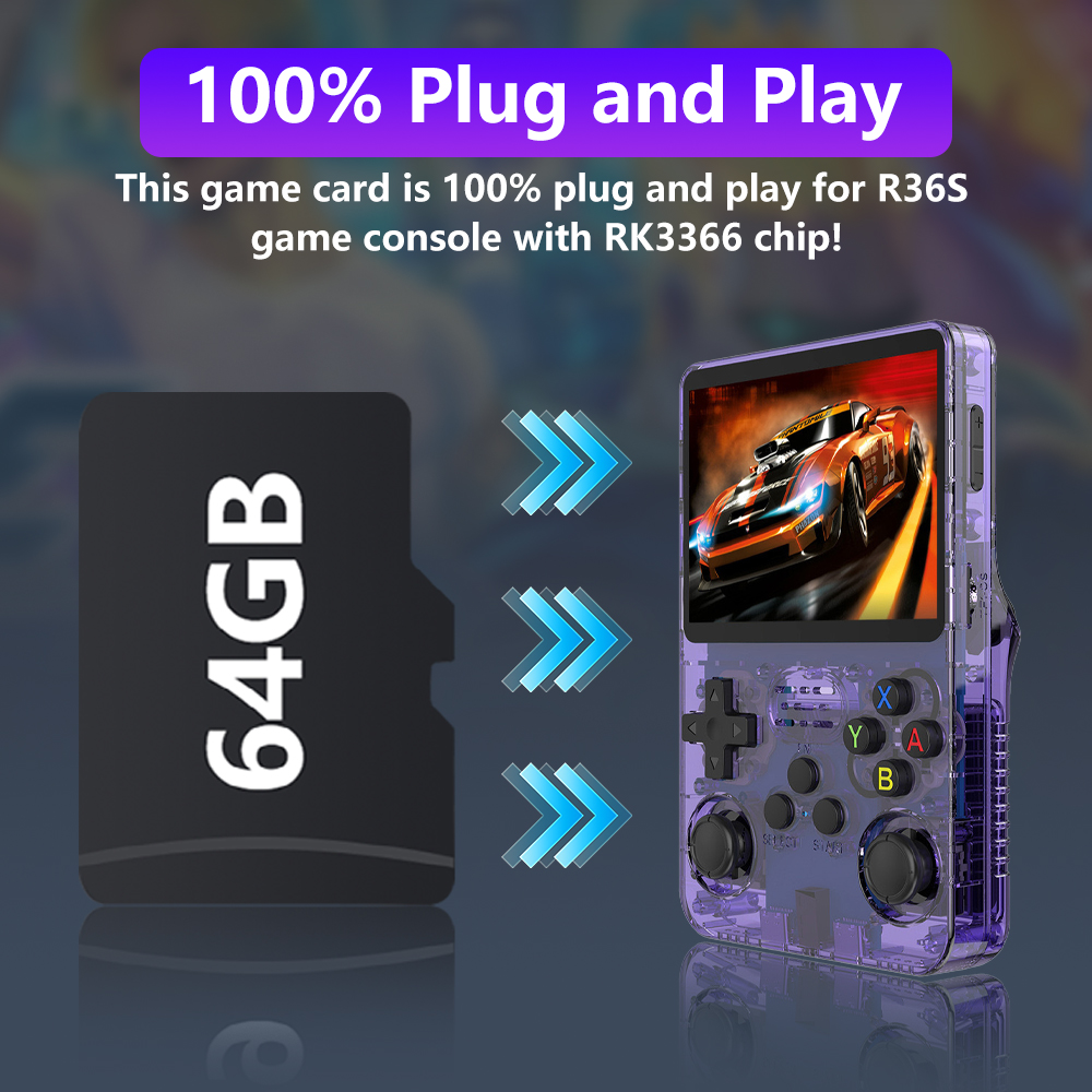 64GB Game Card for R36S Game C - огляд і ціна Pc Gaming Emulator