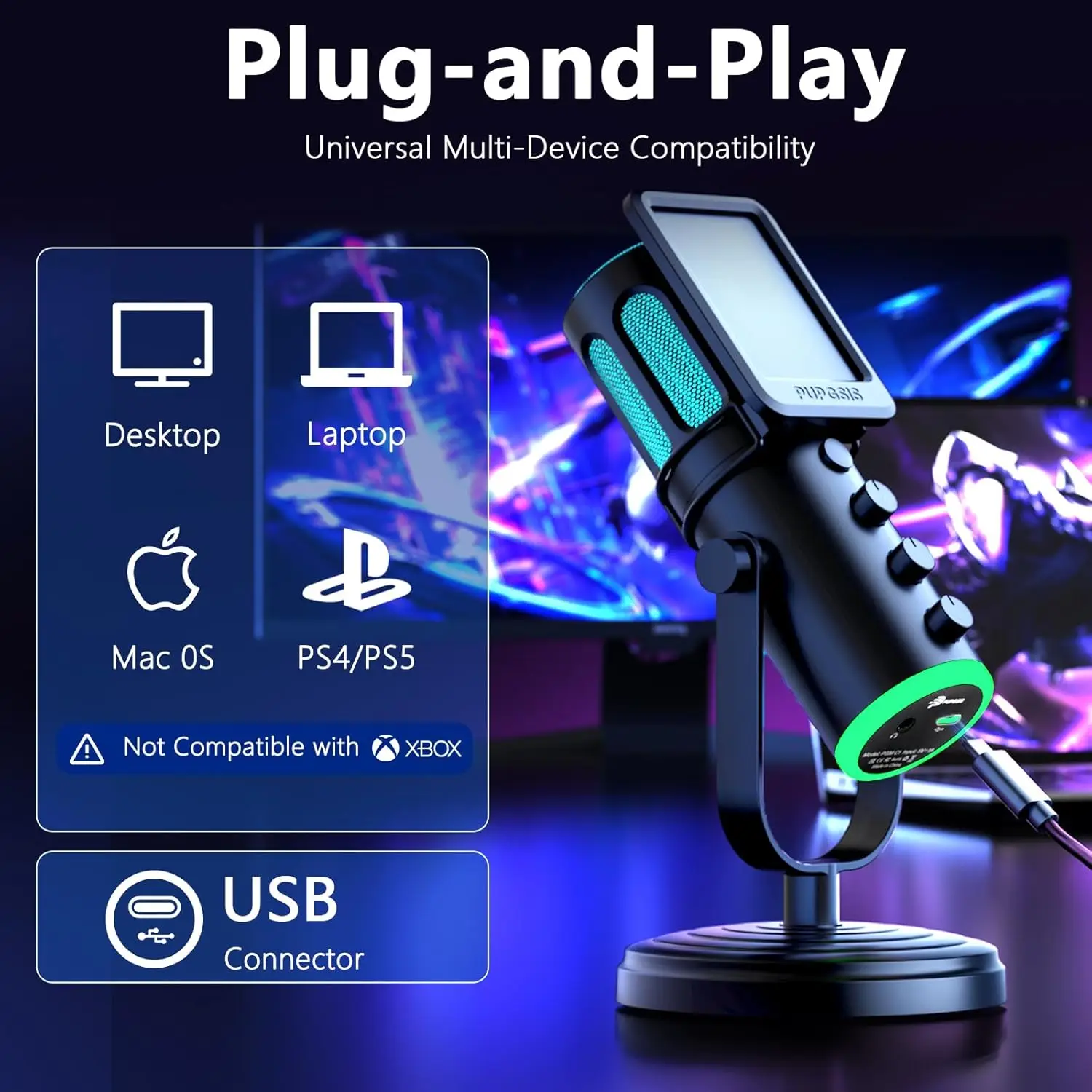 PUPGSIS USB PC Microphone, Gam - огляд і ціна Pc Gaming Discord