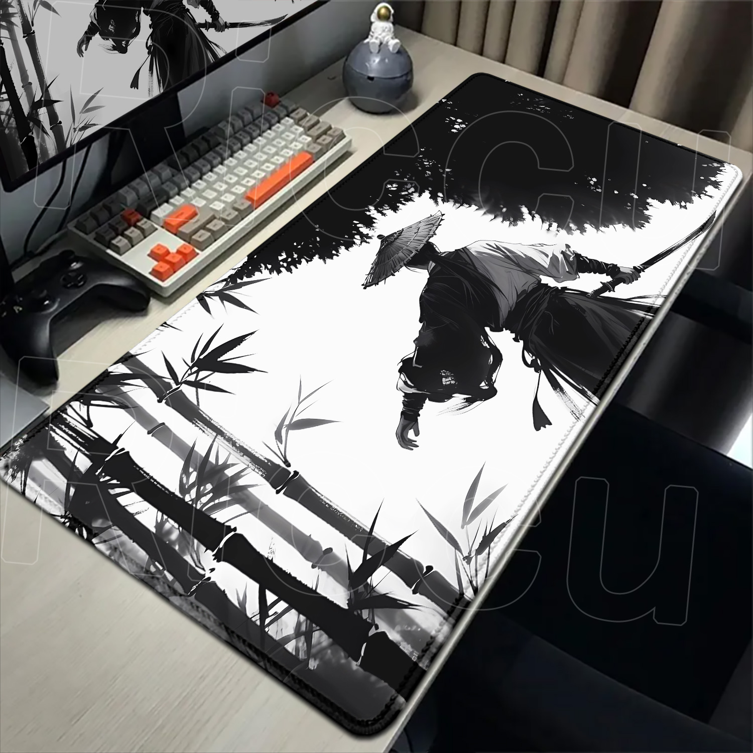 Samurai Warrior black and whit - огляд і ціна Pc Gaming Drawing