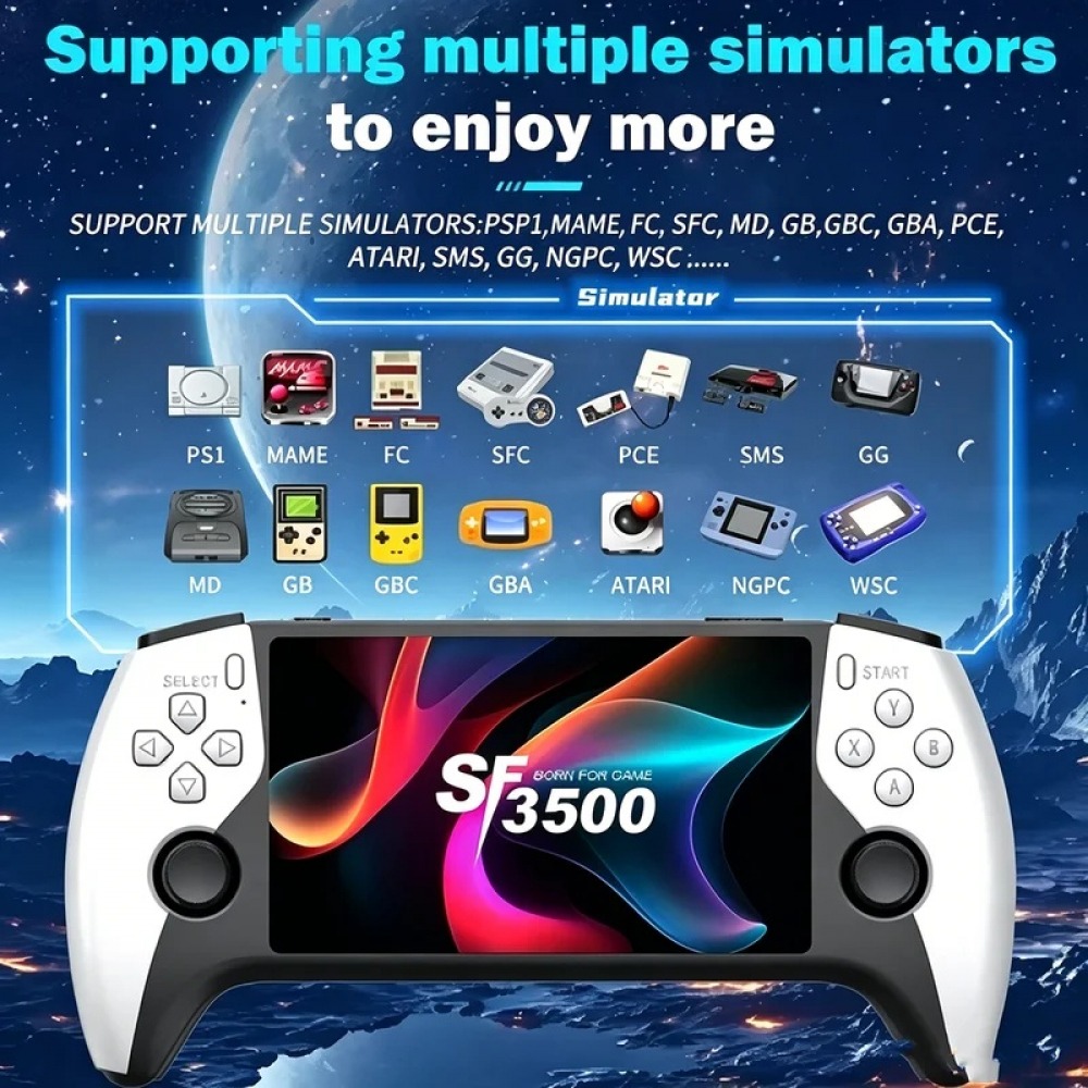SF3500 5 inch Handheld Game Co - огляд і ціна Pc Gaming Emulator